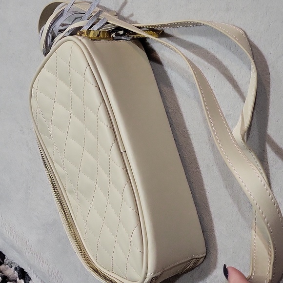 Joy & Iman Cream Quilted Crossbody Bag - Picture 6 of 15